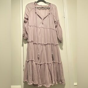 Womens Boho Midi Dress